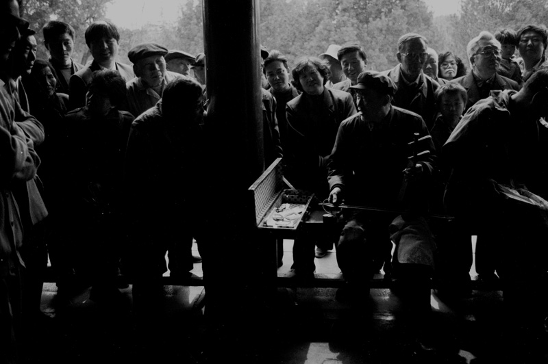 Pékin, jardin, groupe, jeux